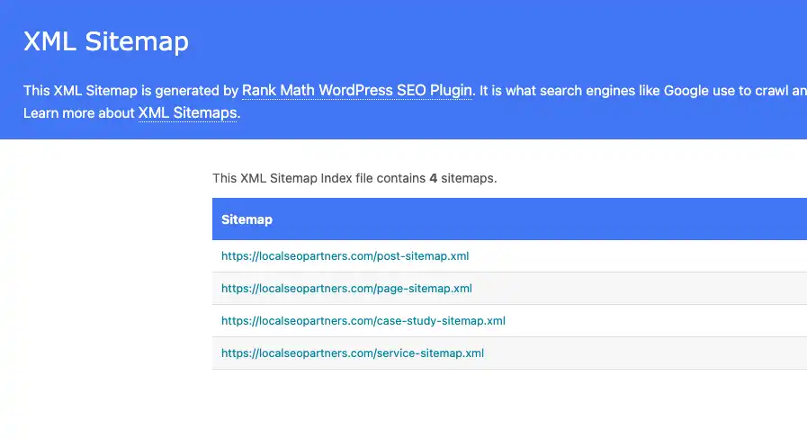XML Sitemap